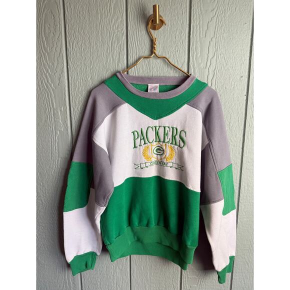 Vintage 90s Green Bay Packers Crewneck, Large - Picture 1 of 5
